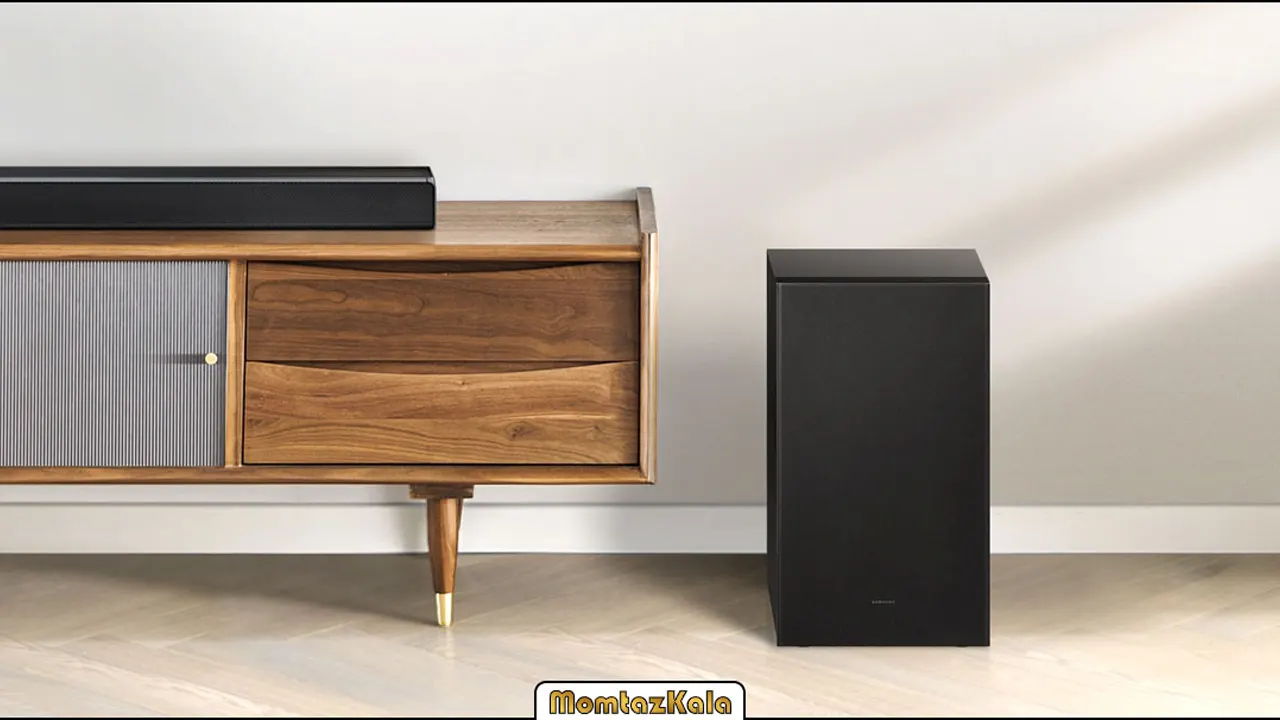 - تلویزیون ال جی 65NANO846 کیفیت صدای ساندبار سامسونگ a650