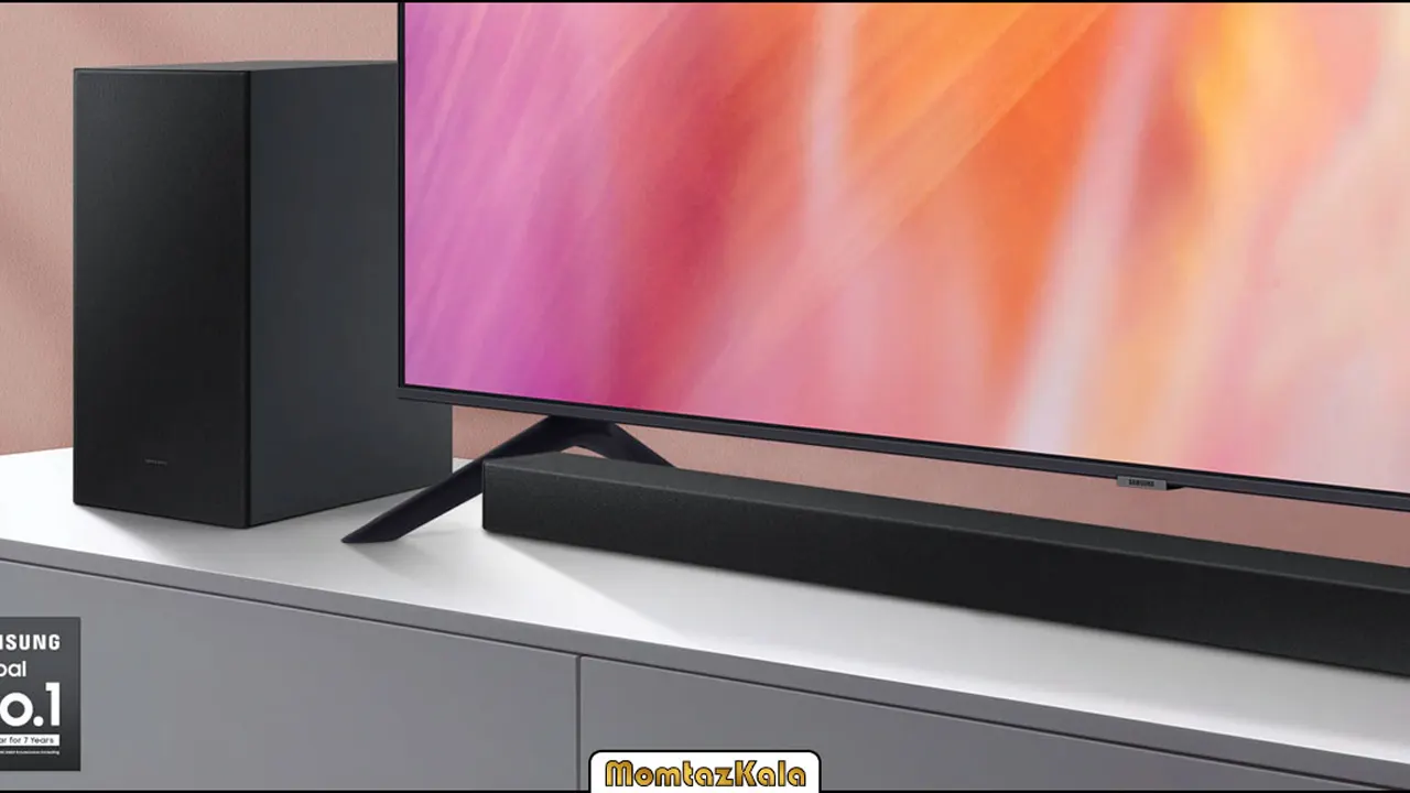 - تلویزیون ال جی 65NANO846 کیفیت صوتی ساندبار سامسونگ hw-a450