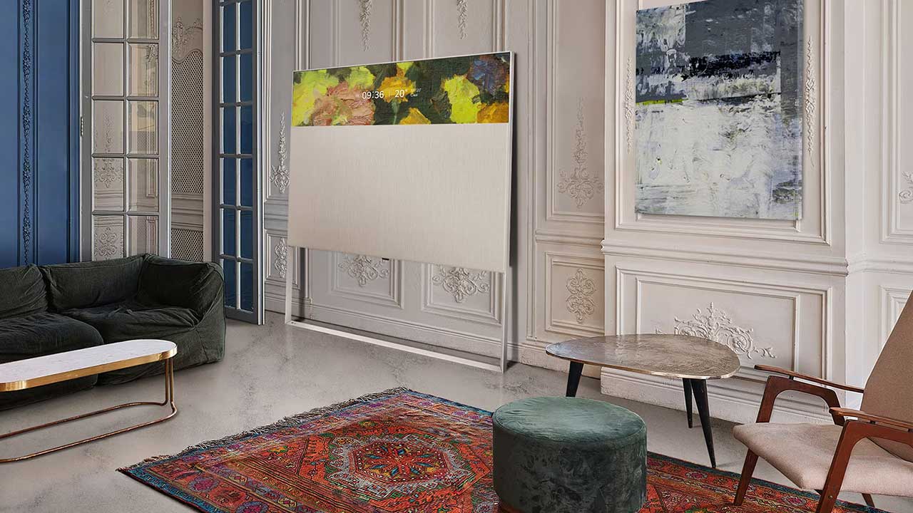 طراحی تلویزیون ال جی 65art90