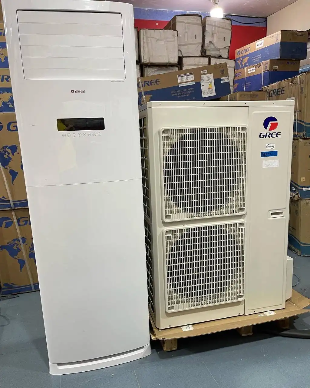 کولر گازی ایستاده گری 48000 اینورتر
