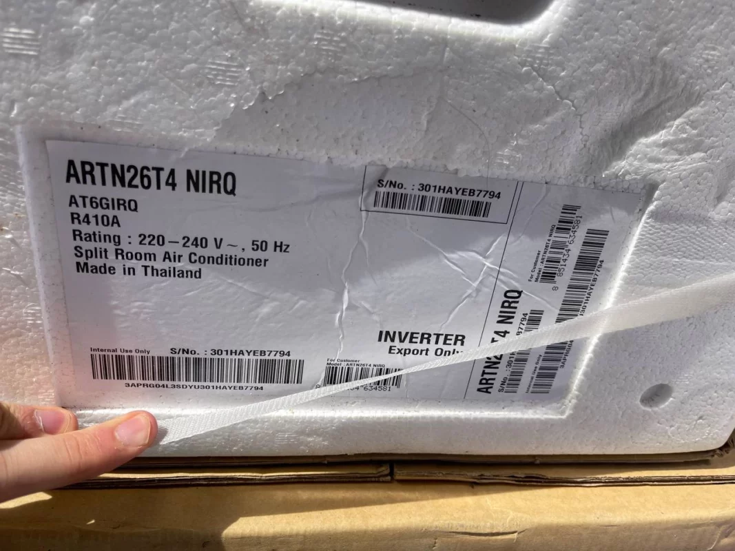 کولر گازی ال جی آرت کول 26000 دوال اینورتر ART T4