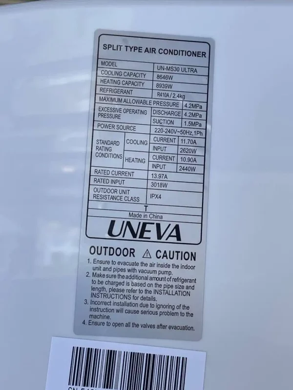 کولر گازی یونیوا اولترا 30000