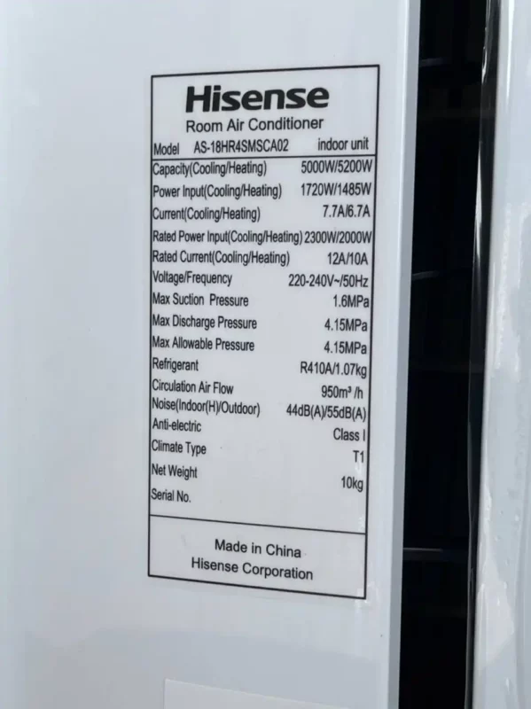 کولر گازی هایسنس 18000 عادی T1