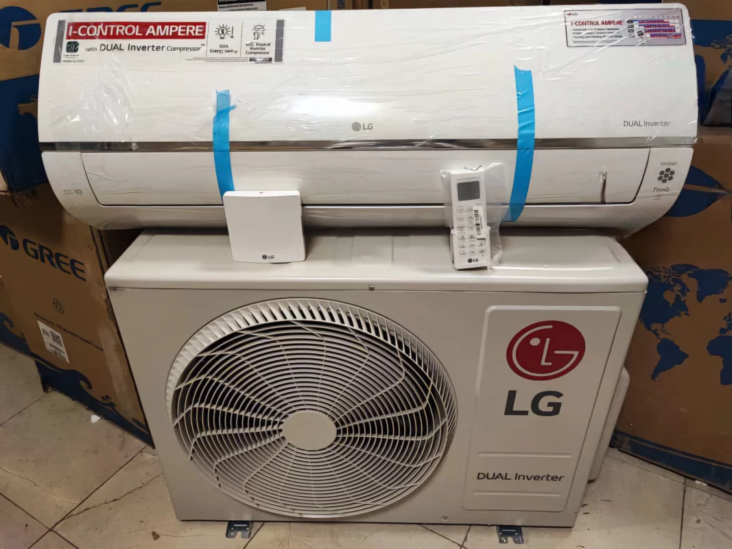 کولر گازی ال جی  دوال اینورتر 26000 کنترل آمپر AMP T4