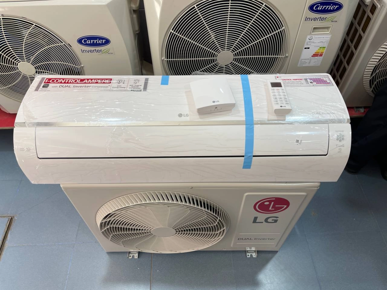 کولر گازی ال جی دوال اینورتر 26000 کنترل آمپر AMP T4