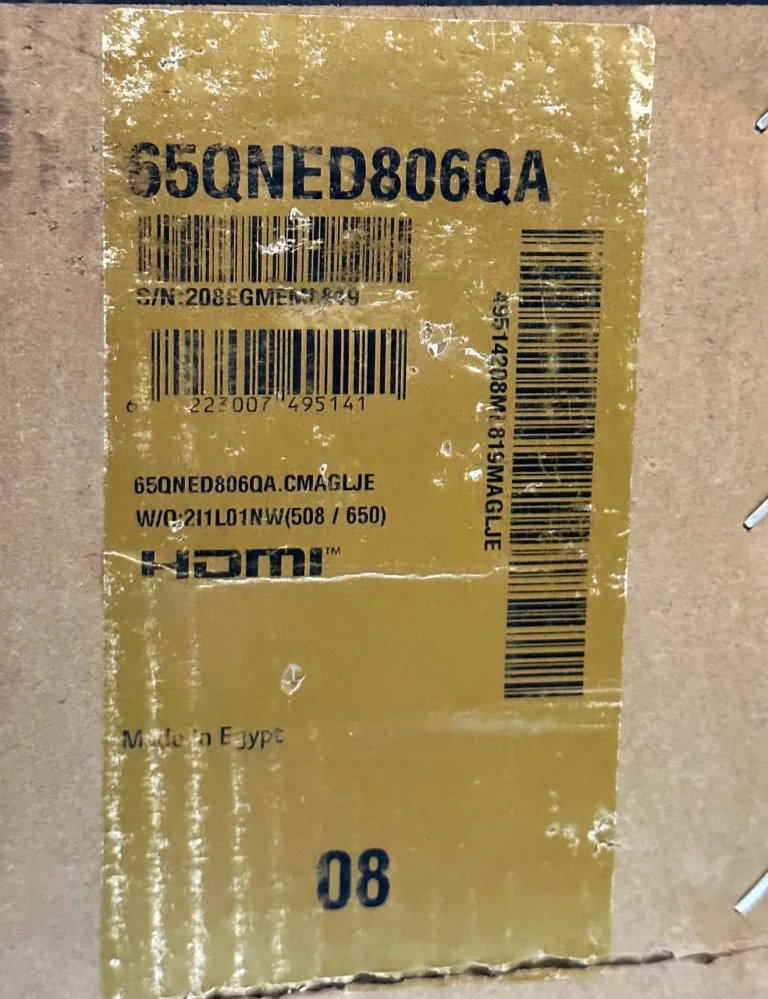 لیبل تلویزیون ال جی QNED806 لیبل تلویزیون ال جی QNED806