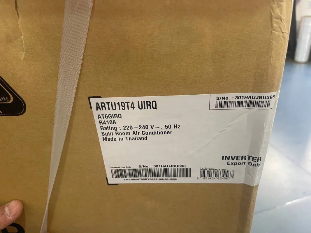 کولر گازی ال جی 19000 دوال اینورتر ART T4 پنل مشکی