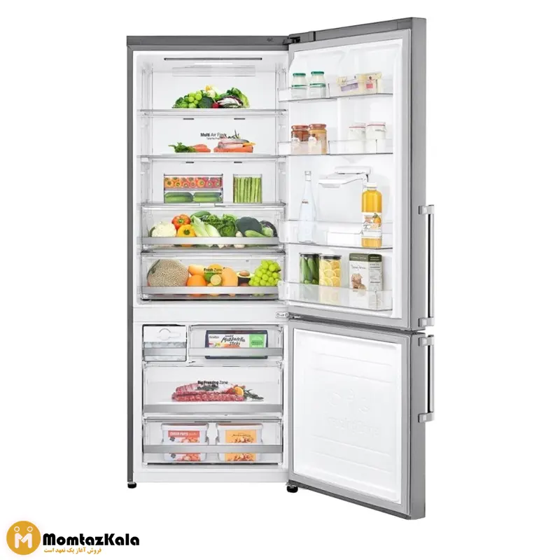 یخچال بالا پایین ال جی 689 نقره ای