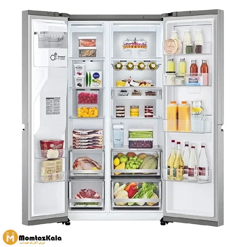یخچال ساید بای ساید ال جی J348 نقره ای