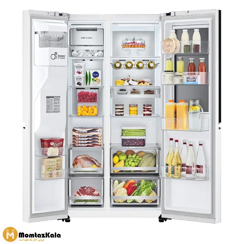 یخچال ساید بای ساید ال جی X267 سفید