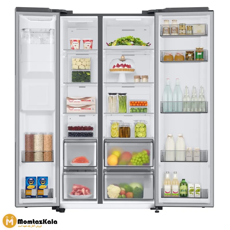 یخچال ساید بای ساید سامسونگ RS68 نقره ای