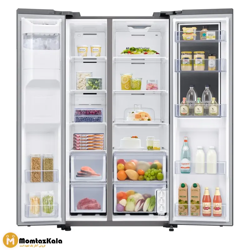 یخچال ساید بای ساید سامسونگ RS80 نقره ای