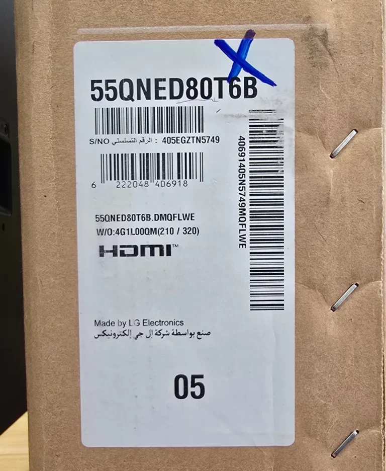 لیبل تلویزیون ال جی QNED80T