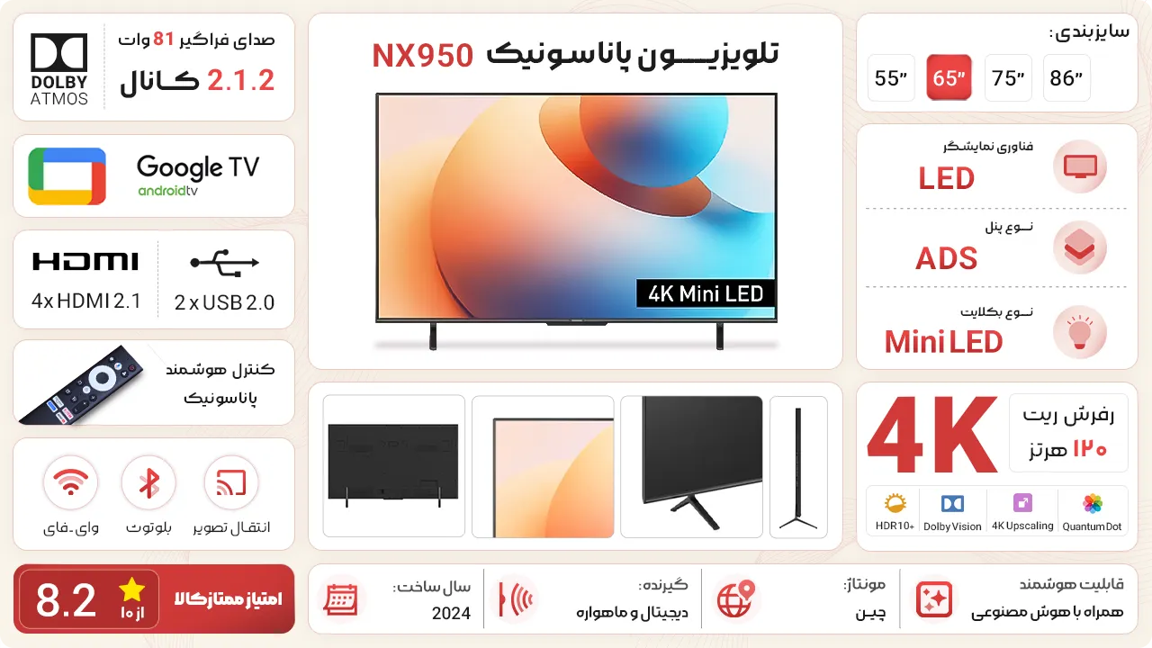 تلویزیون پاناسونیک NX950