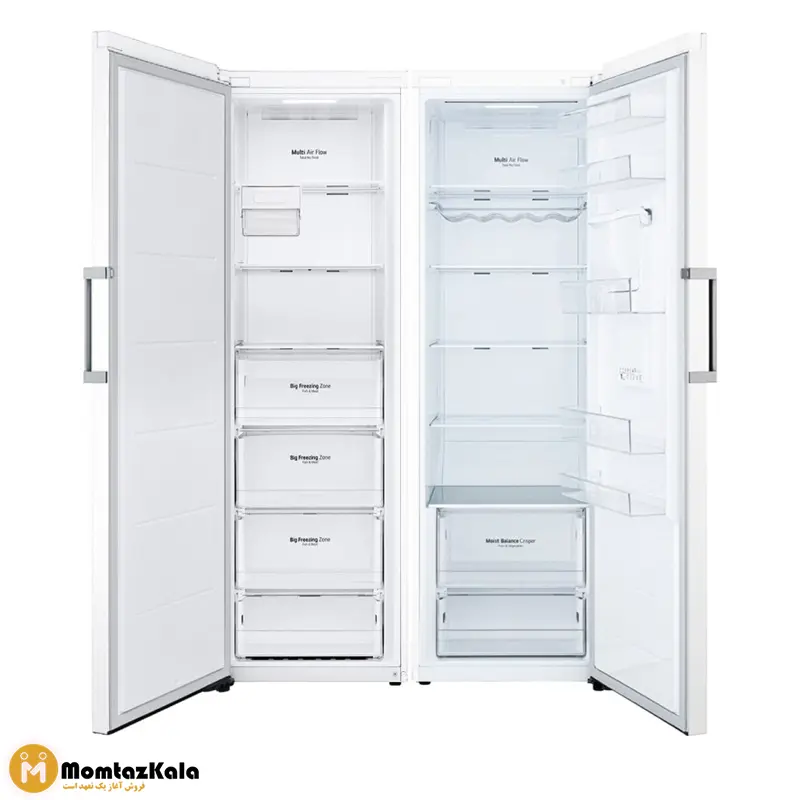 یخچال دوقلو ال جی F411 و B414 سفید