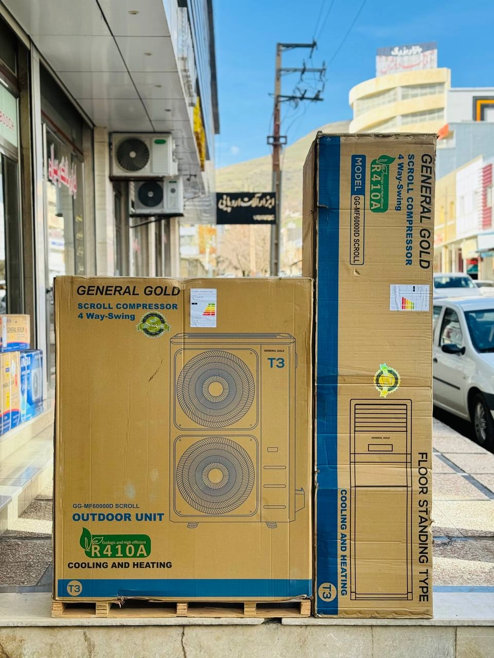 کولر گازی ایستاده جنرال گلد 60000 اسکرول T3