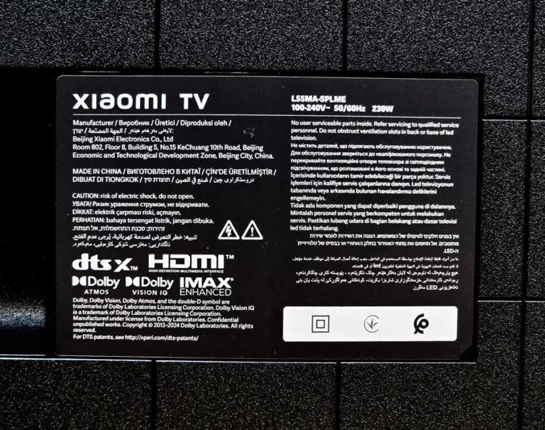 لیبل تلویزیون شیائومی S Mini LED