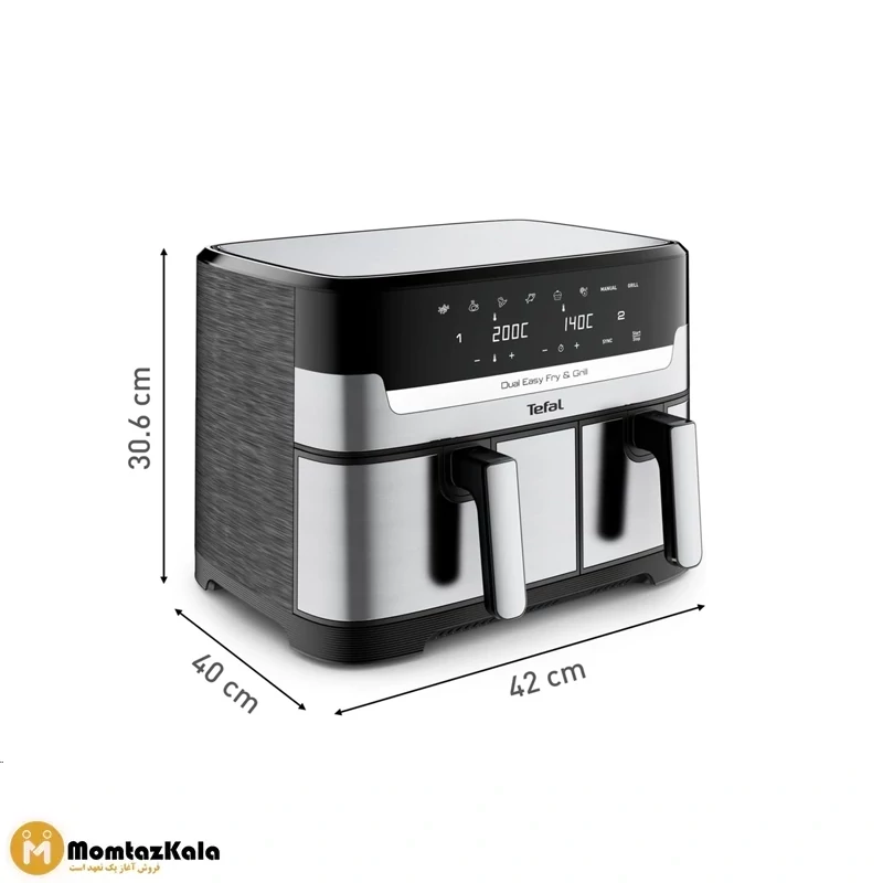 سرخ کن بدون روغن دوقلو تفال EY905