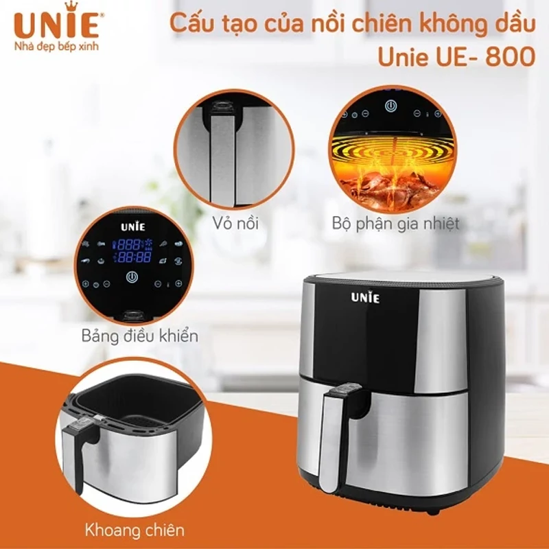 سرخ کن بدون روغن یونی UE_800