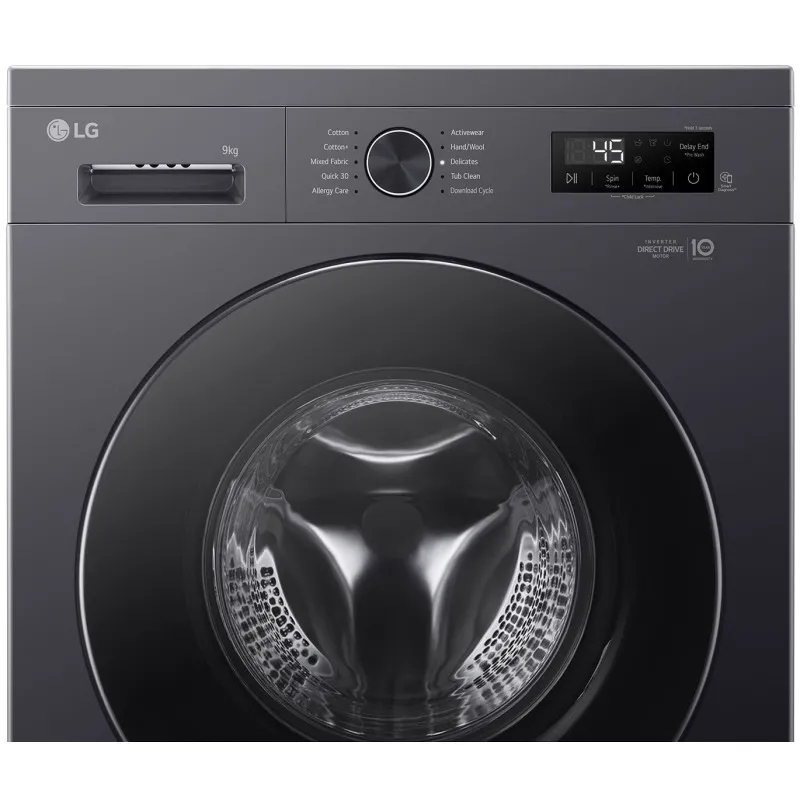 لباسشویی ال جی 9 کیلو Y1 دودی