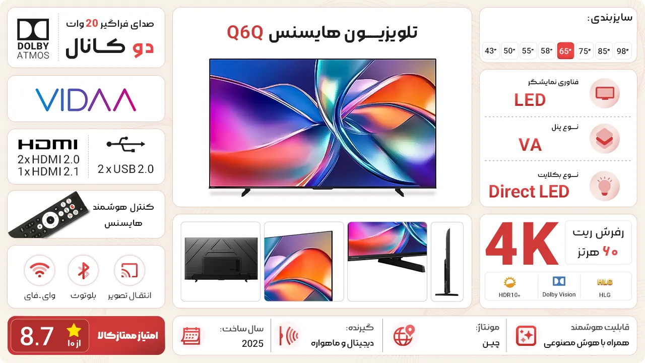 تلویزیون هایسنس Q6Q