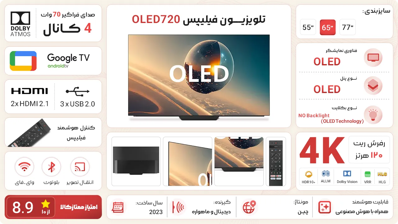 تلویزیون فیلیپس OLED720