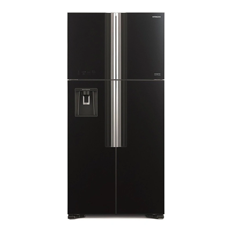 gallery-refrigerator-hitachi-four-door-RW760PUK7GBK-momtazkala یخچال چهار درب هیتاچی RW760PUK7GBK مشکی نمای روبرو