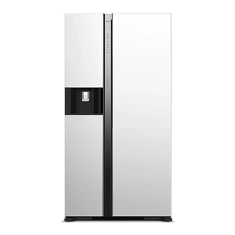 gallery-refrigerator-hitachi-side-R-SX700W-momtazkala یخچال ساید بای ساید هیتاچی R-SX700W سفید نمای روبرو