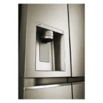 نمای نزدیک آبریز و یخریز یخچال ال جی GC-J348CSFS سیلور