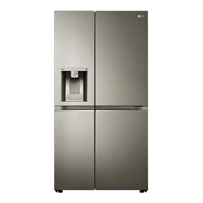 gallery-refrigerator-lg-side-GC-J348CSFS-momtazkala نمای روبه رو یخچال ساید ال جی J348 سیلور