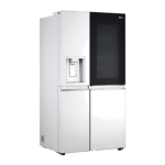 نمای زاویه دار یخچال ساید بای ساید ال جی GCX-287TNW سفید