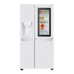 نمای روبه رو یخچال ساید سفید ال جی GR-X260JQGW