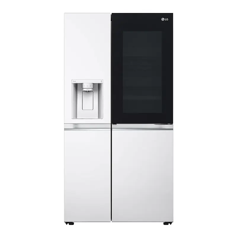 نمای روبه رو یخچال ساید ال جی X348 مدل GR-X348CQFS سفید