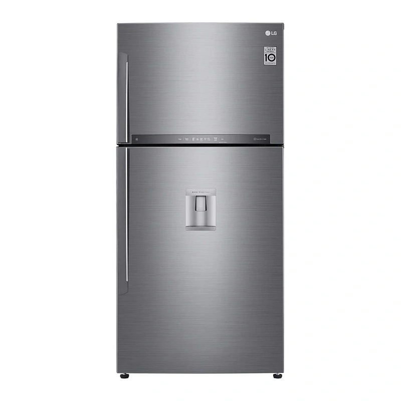 gallery-refrigerator-lg-top-down-GRM-832DHLL-momtazkala-12 یخچال بالا پایین ال جی مدل GRM-832DHLL رنگ سیلور نمای روبه رو