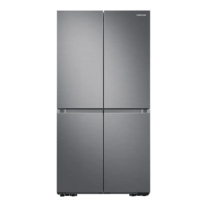 نمای اصلی یخچال چهار درب نقره ای سامسونگ RF65A967FS9