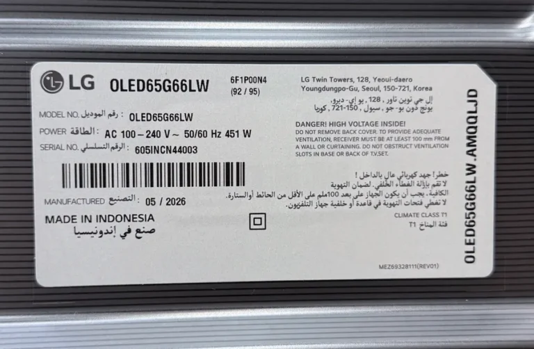 تلویزیون ال جی OLED G6 تلویزیون ال جی OLED G6