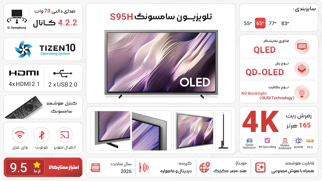 تلویزیون سامسونگ S95H