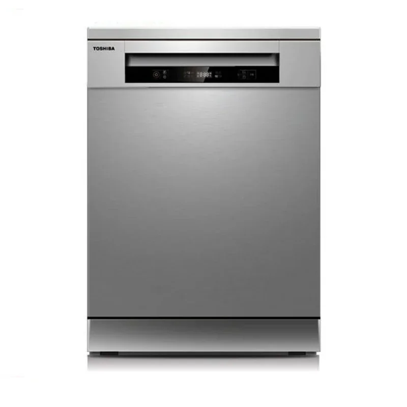 نمای روبهروی ظرفشویی توشیبا DW-14F1ME نقرهای نمای روبهروی ظرفشویی توشیبا DW-14F1ME نقرهای