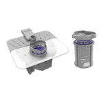 نمای فیلتر و قطعه داخلی ماشین ظرفشویی توشیبا مدل DW-14F2ME