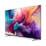 نمای مورب تلویزیون فیلیپس PU7330 و پایه ها
